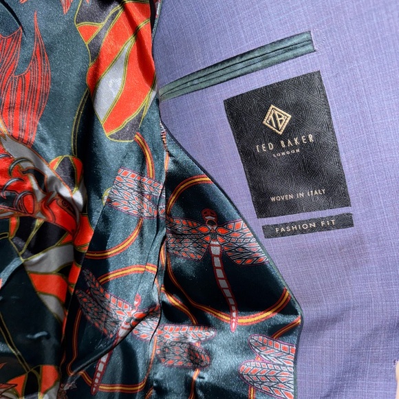 Ted Baker Lilac color wool Suit Stylish Blazer and Trousers Set 40R/32R - Picture 9 of 15